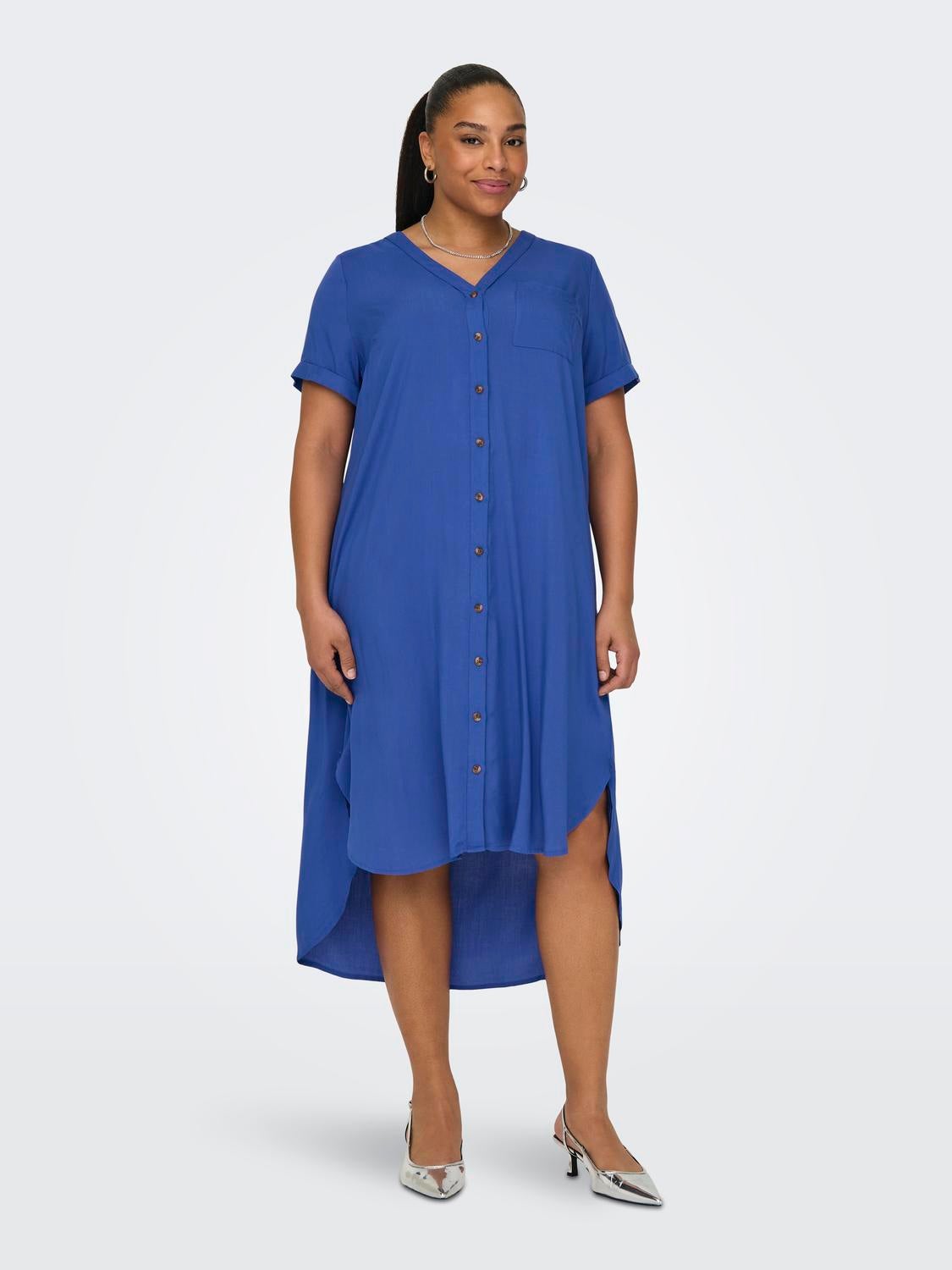 CARNEWDENIZIA Langes Kleid Dazzling Blue