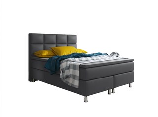 Boxspringbett MIAMI 140 x 200 cm anthrazit