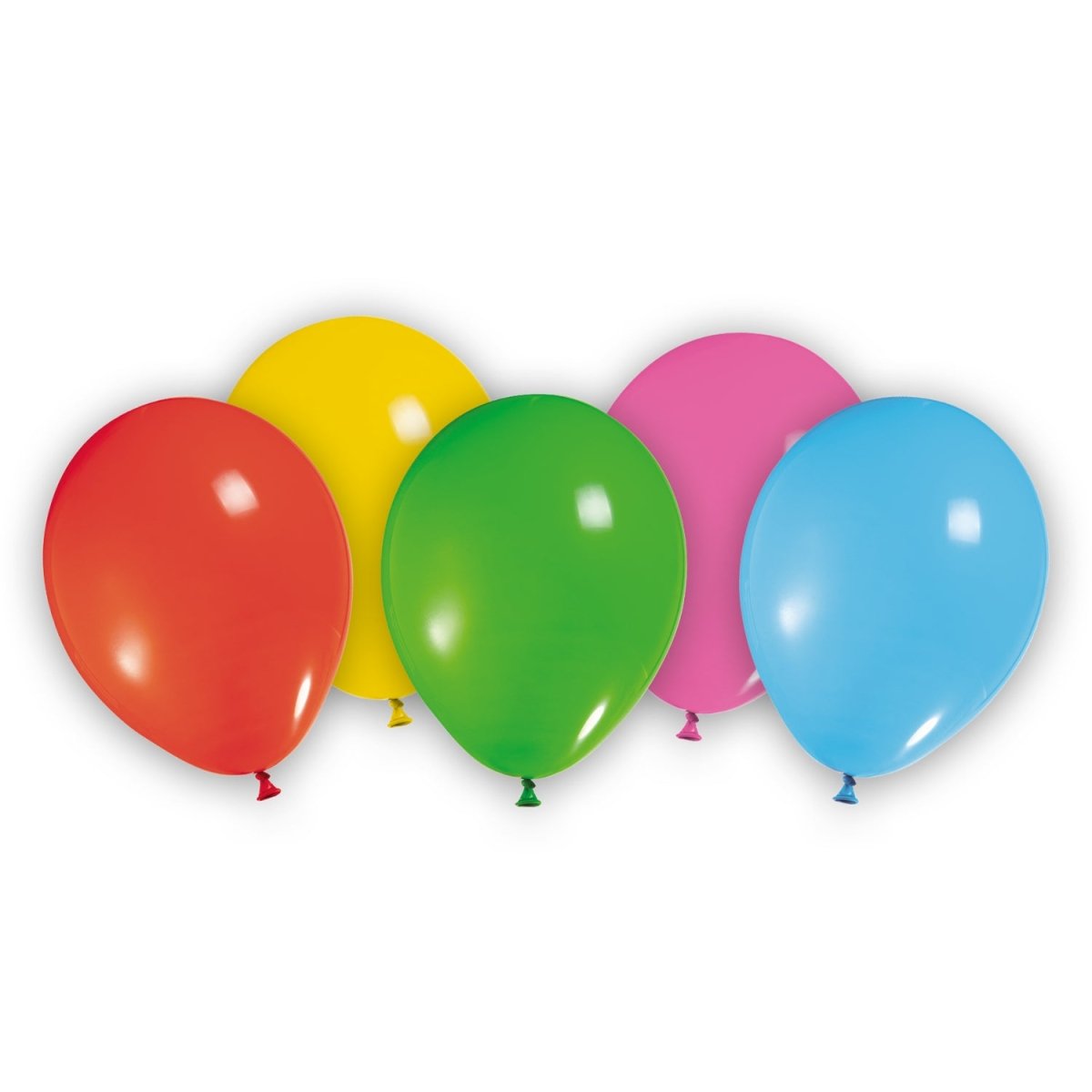 Gekleurde Ballonnen Metallic Leeg 30st