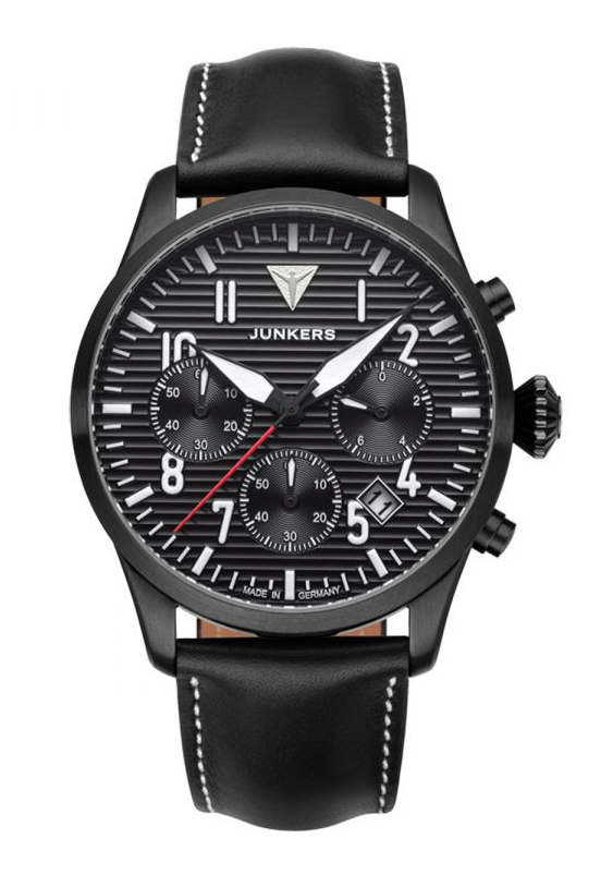 Junkers Flieger Herrenchronograph Schwarz 9.56.01.02