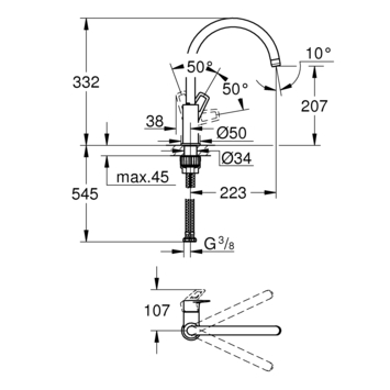 Grohe keukenkraan start Loop