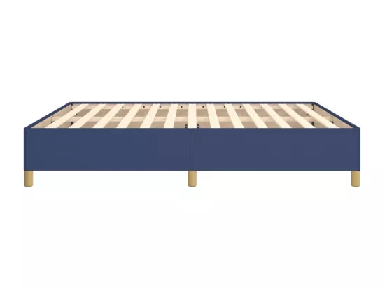 Sommier à lattes de lit Bleu 160x200 cm Tissu