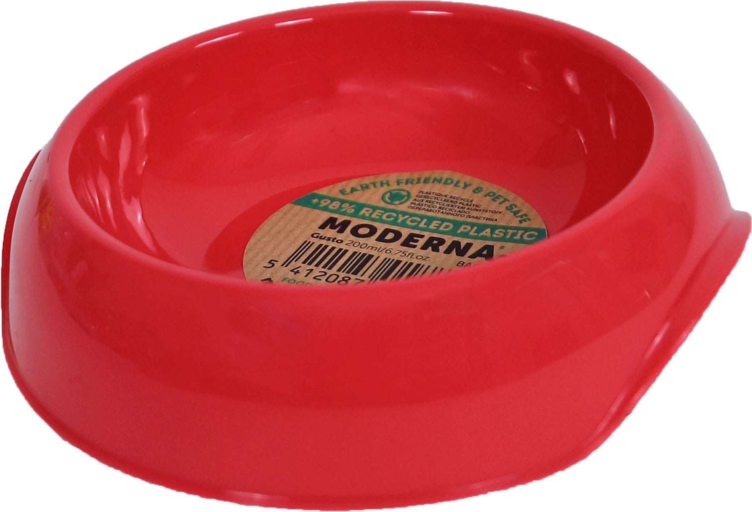 Moderna kattenvoerbak Gusto rood XS D 14,7 H 3,4 cm 200 ml
