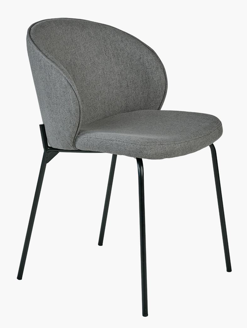 Spisestuestol grå - 57x49.5x80 cm