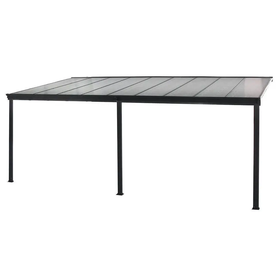 HOME DELUXE terrasoverkapping SOLIS grijs 496 / 503 x 300 / 303 x 278 / 226 cm