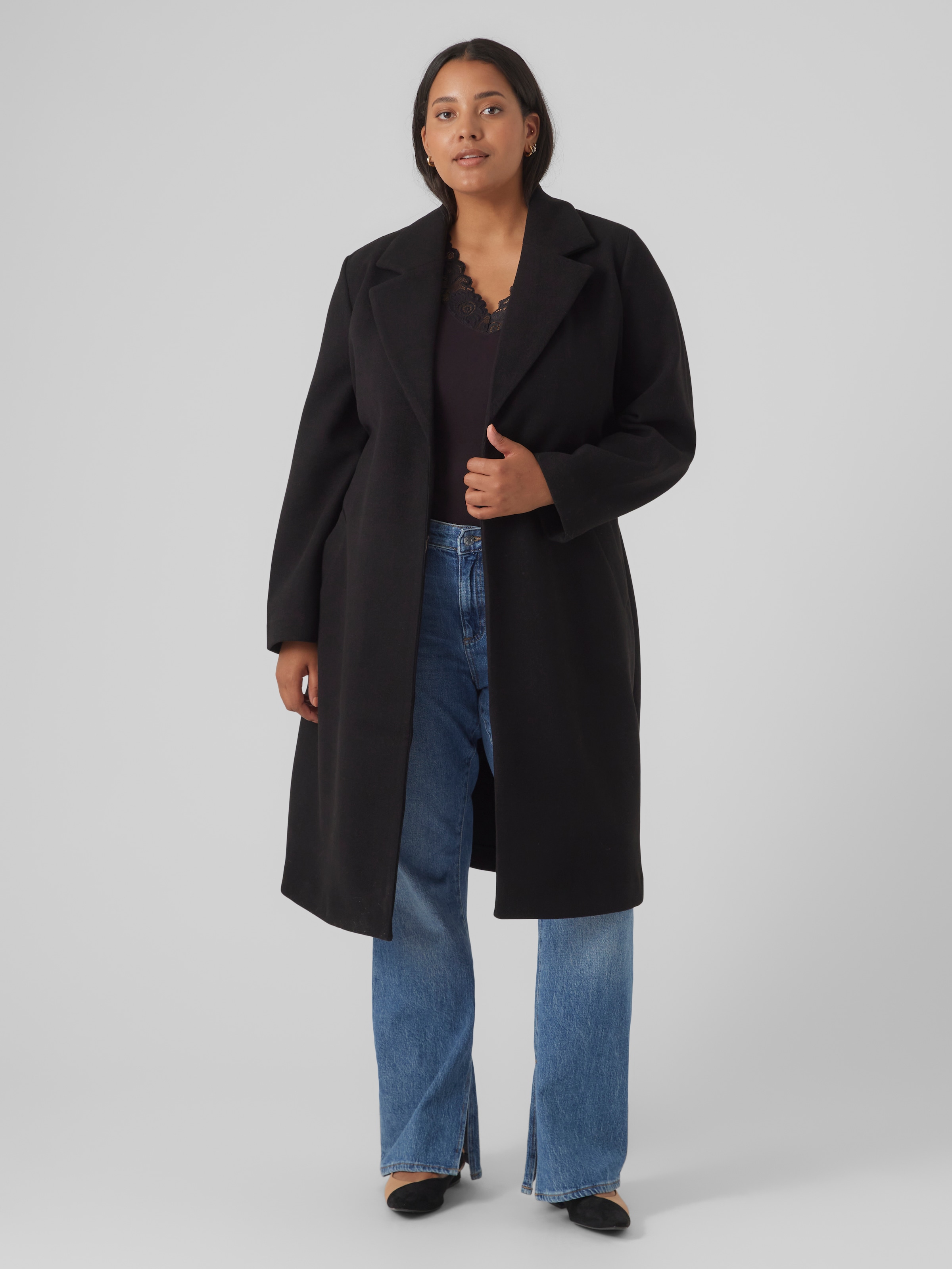 Vero Moda Curve Langmantel »VMCFORTUNEAYA LONG COAT GA CUR NOOS«