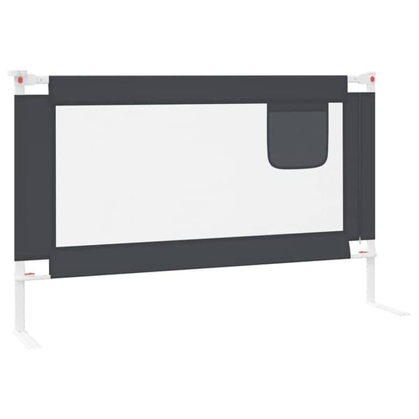 vidaXL Sengehest småbarn mørkegrå 120x25 cm stoff