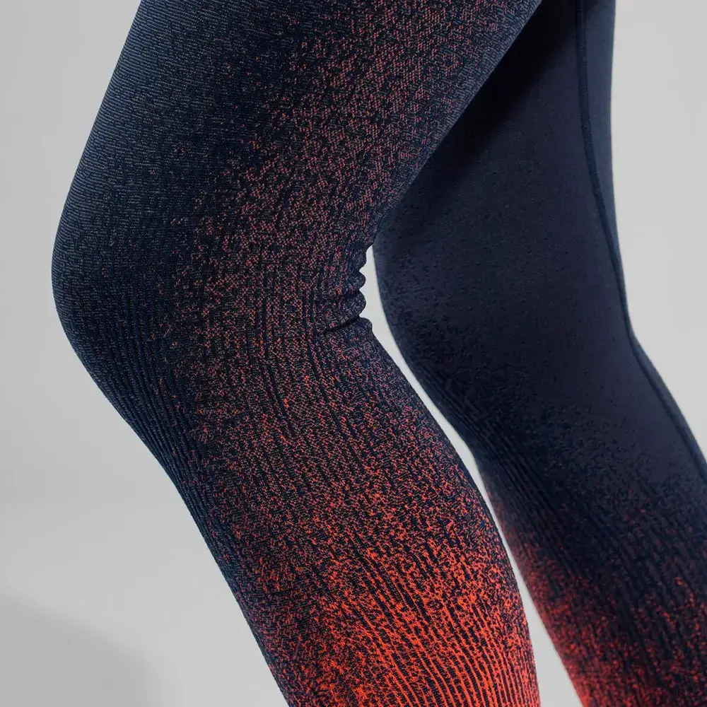 Odlo Blackcomb Eco Thermobroek Lang Blauw/Oranje Dames