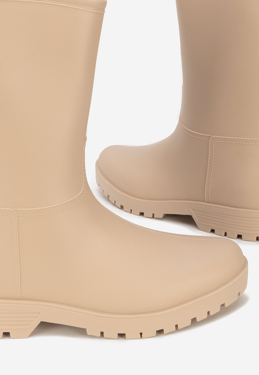Bottes en caoutchouc beige Niviera