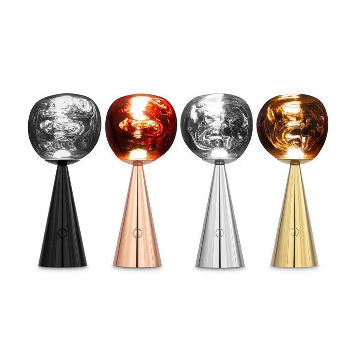 Tom Dixon - Melt LED Tischleuchte mit Akku, gold
