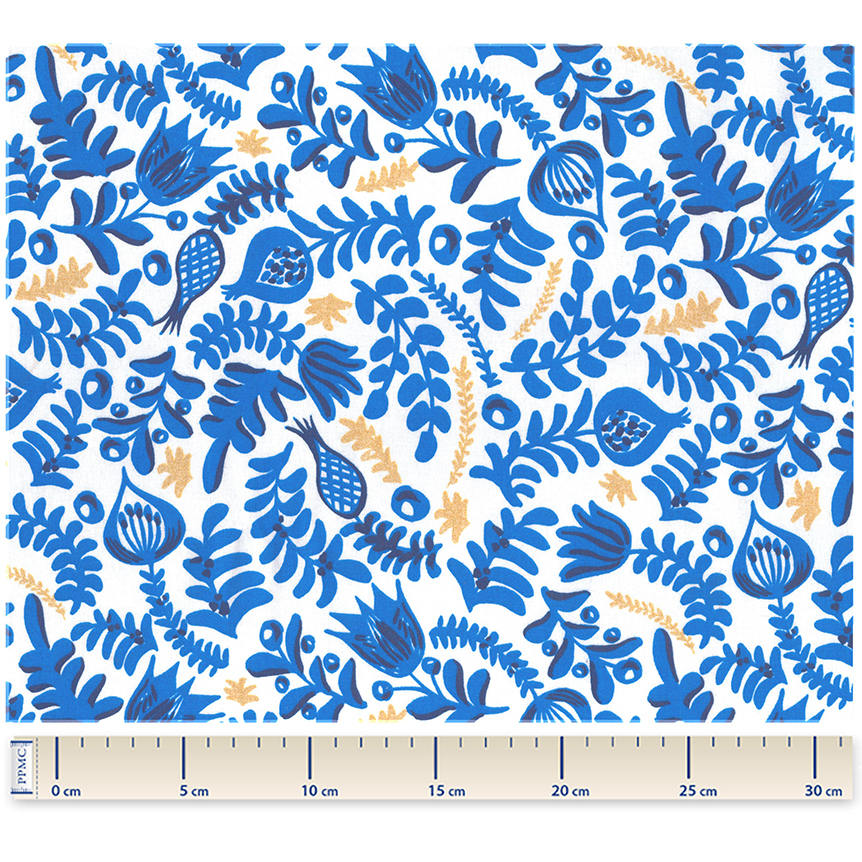 Tissu Enduit Au Mètre Passion Bleue