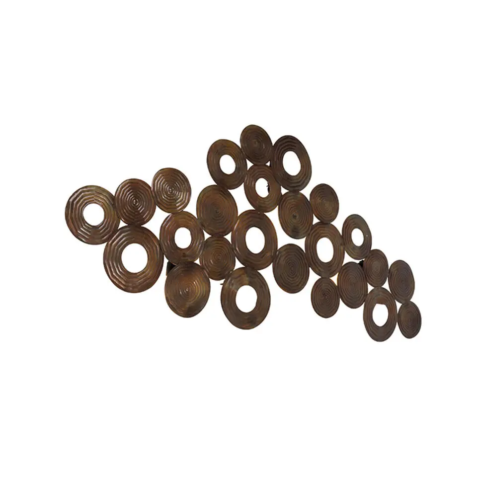 Qazqa wandlampen circles bruin e27