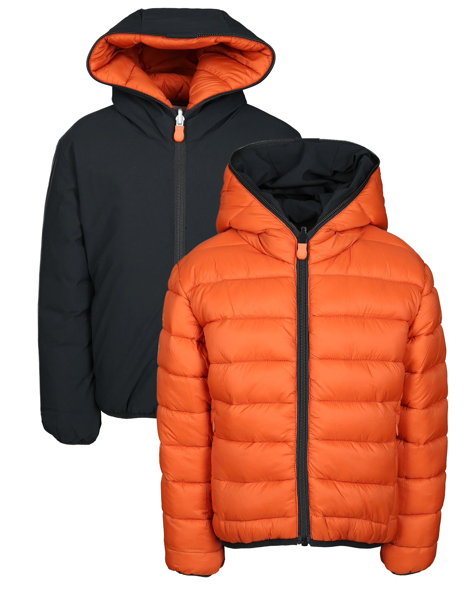 Funktions-Winterjacke OLIVER MATT zum Wenden in black/ginger