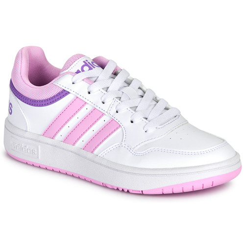 Adidas Sportswear - HOOPS 3.0 K - Blanc / Lila