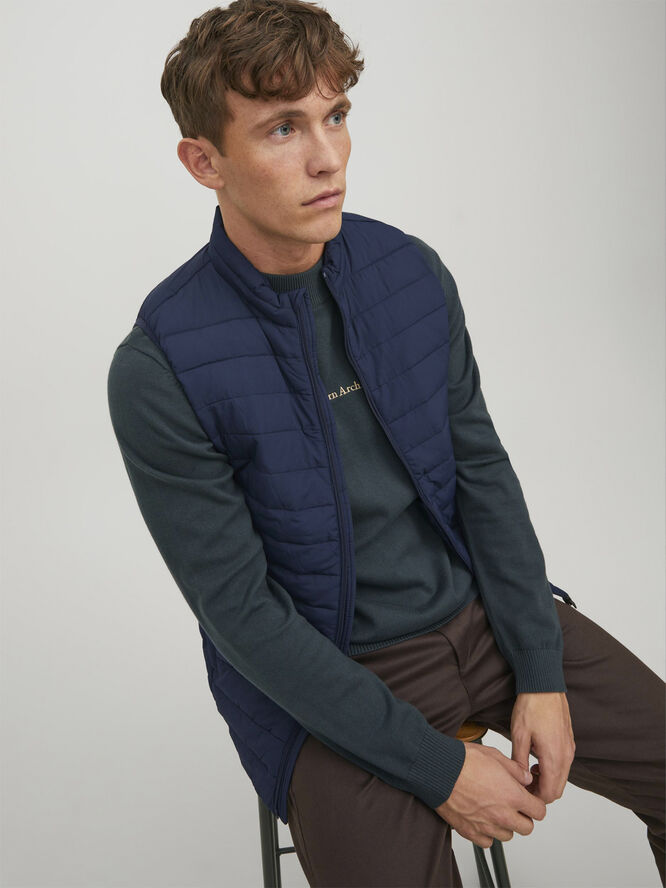 Jack & Jones JJERECYCLE BODYWARMER NOOS Blå