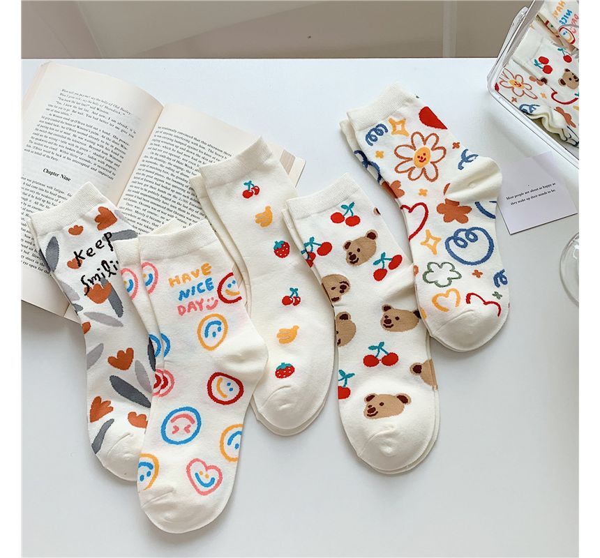 Lychee - Sokken met printletters