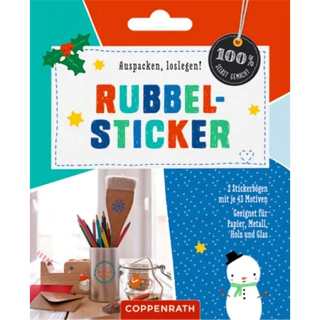 Coppenrath Verlag Rubbel-Sticker, weihnachtlich