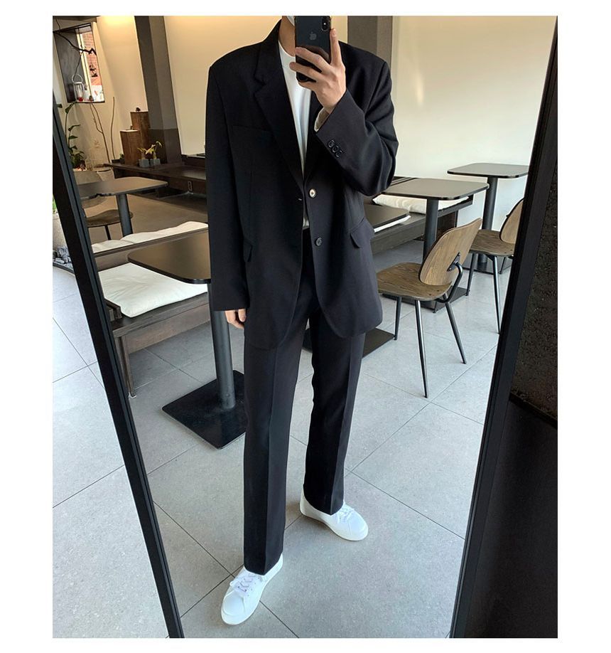 GRAYCIOUS - Hoge taille, effen, rechte broek