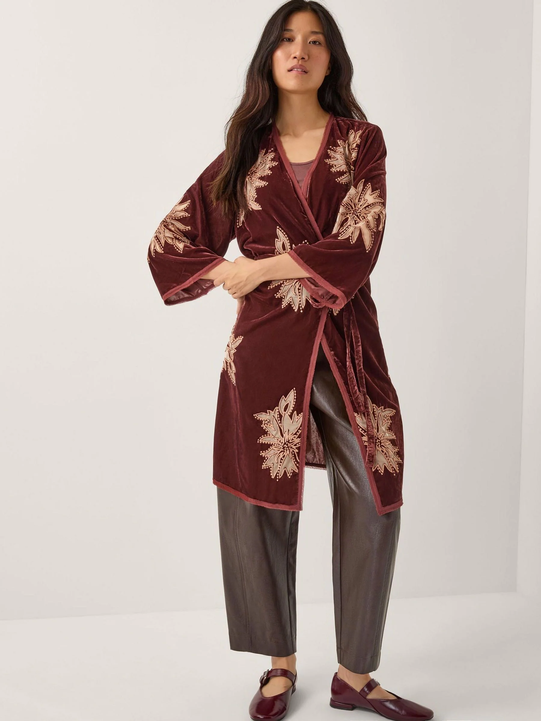 Monsoon Jaz Embroidered Velvet Cover-Up