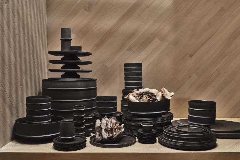 Serax Dune by Kelly Wearstler serveerschaal hoog Ø41 Slate