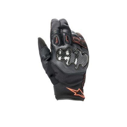 Gants Alpinestars SMX-1 WATERPROOF - Noir / Rouge