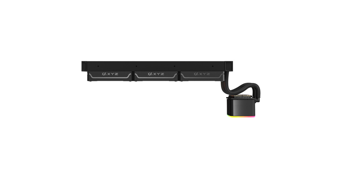 XYZ PC GearAquapulse AIO 360 waterkoeling  (Zwart, ARGB, PWM)