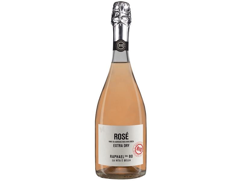 Raphael dal Bo Bio Prosecco Rosè Extra Dry 0.75 l Fruchtig-frischer Schaumwein in Bio-Qualität