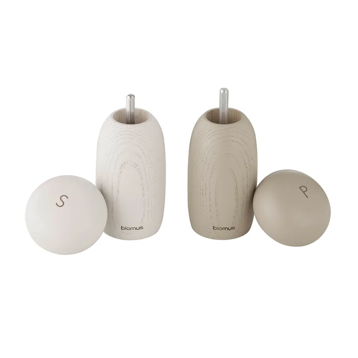 Blomus - Moli Salz- und Pfeffermühle, moonbeam / nomad (2er-Set)