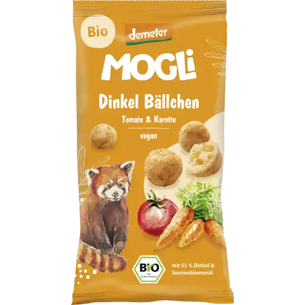 Bio Knabber Gebäck Dinkel Bällchen Tomate & Karotte