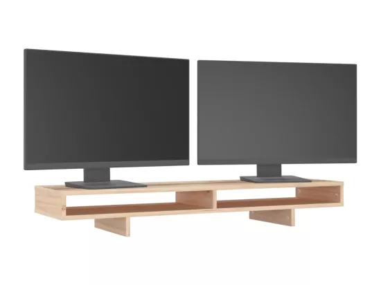 Support pour moniteur 100x27x14 cm Bois de pin solide