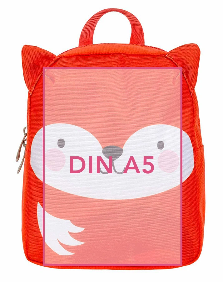 Kinderrucksack LITTLE BACKPACK – FOX (21x27x10) in orange