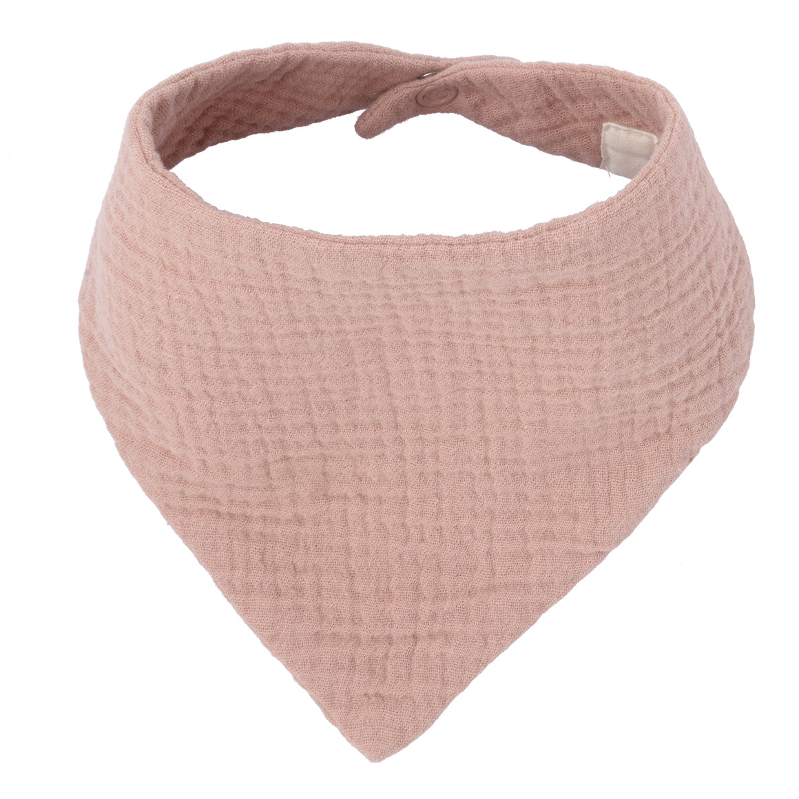 Topomini Pure Collection Baby Musselin-Bandana unifarben puderrosa
