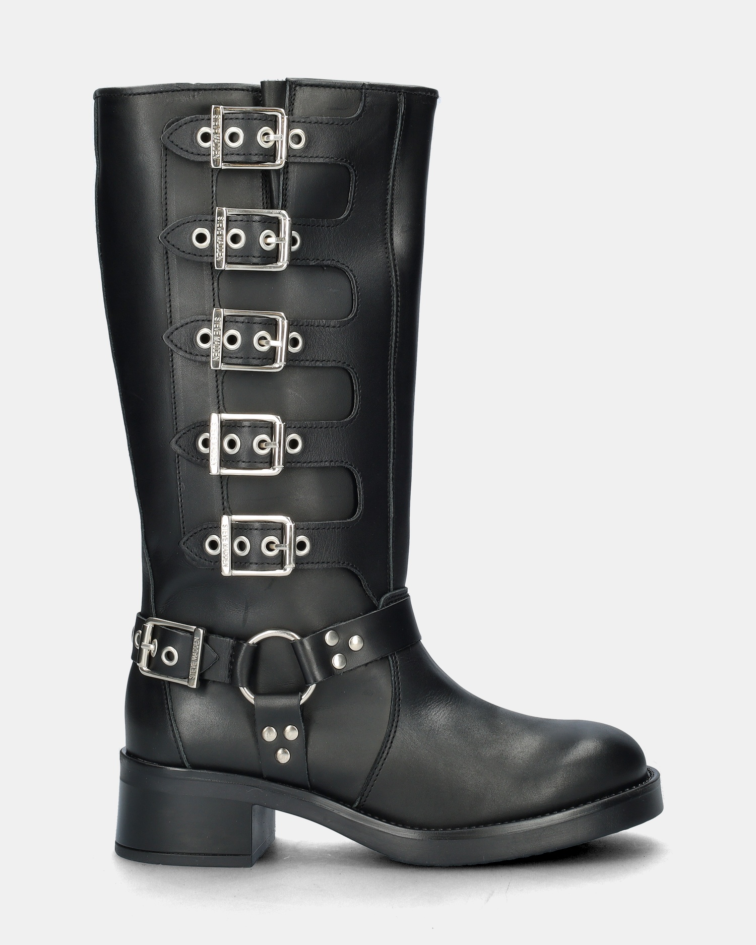 Steve Madden Battle Bikerboots  - zwart