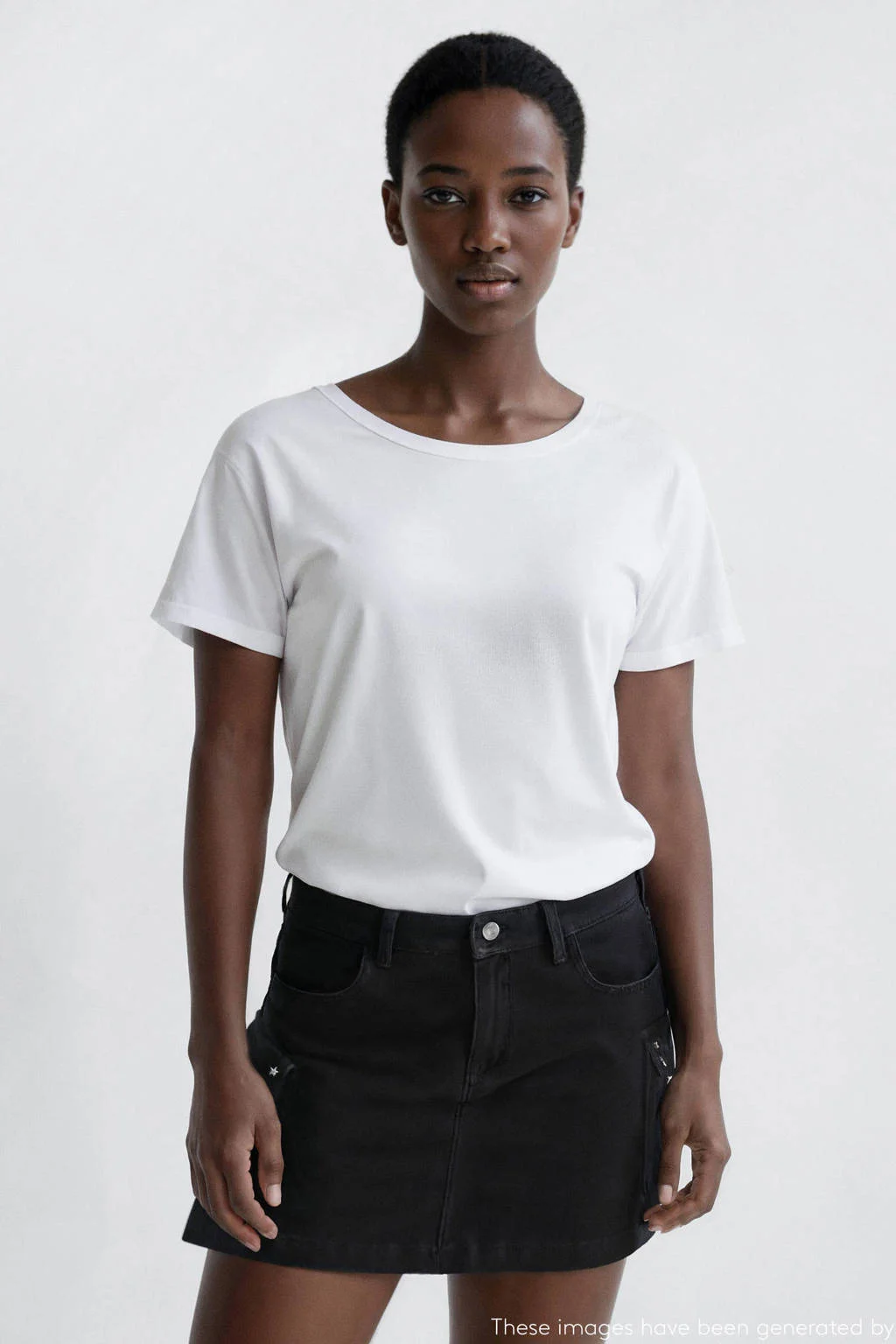 MANGO TEEN denim spijkerrok grijs