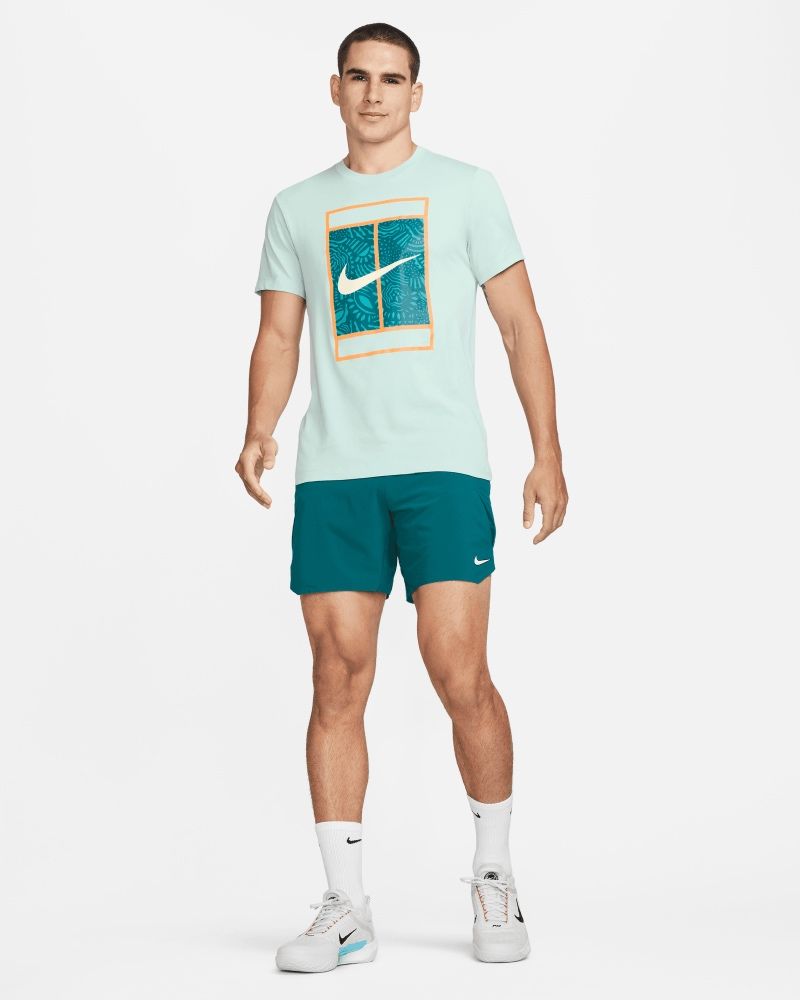 T-shirt Nike NikeCourt Vert pour homme