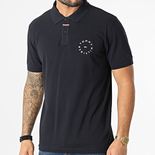Polo Manches Courtes Roundall Corp Logo Regular 1375 Bleu Marine