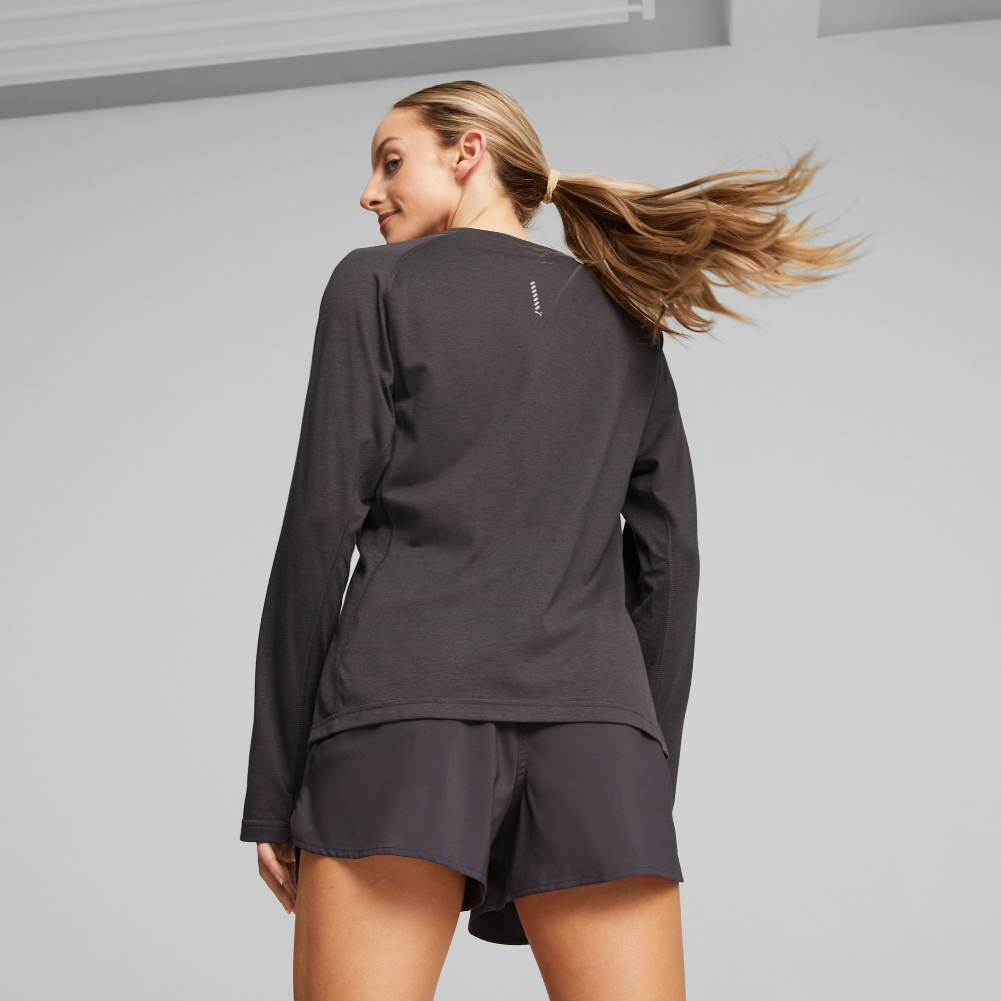 Puma Run LS Tee, Dame<br>Myk, pustende og komfortabel løpetrøye!