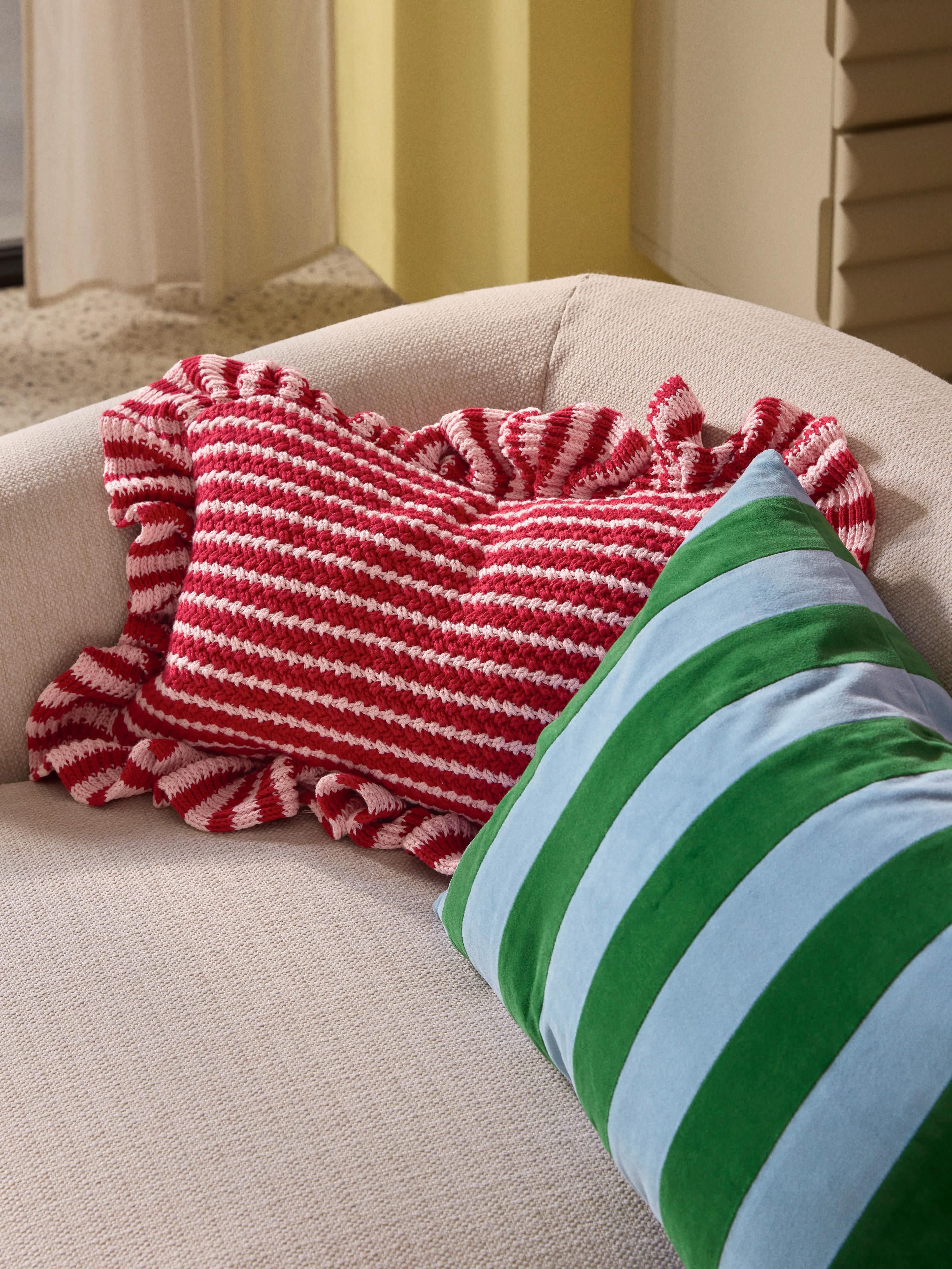 Patchwork kussenhoes Remus van fluweel