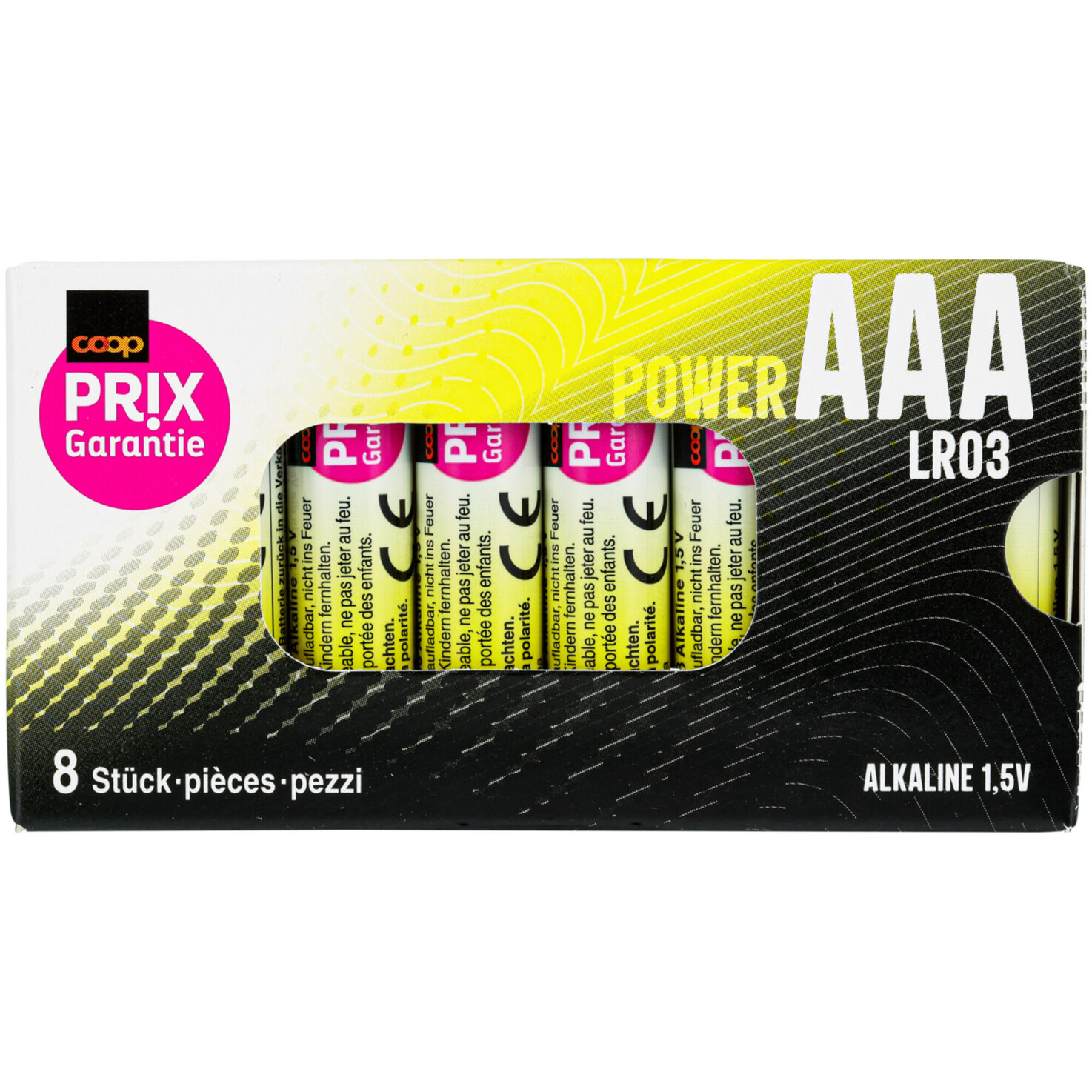 Prix Garantie Batterien AAA 8 Stück