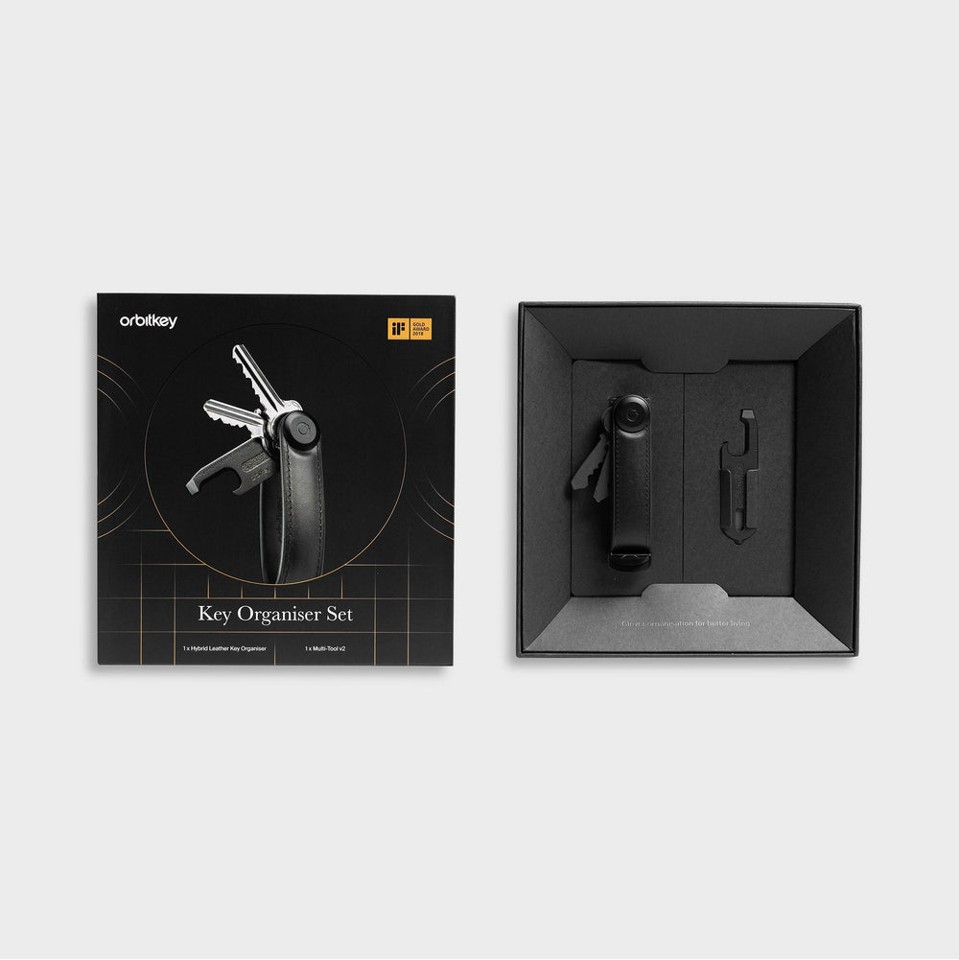 Orbitkey - Key Organiser Hybrid Leather + Multi-Tool v2 Set