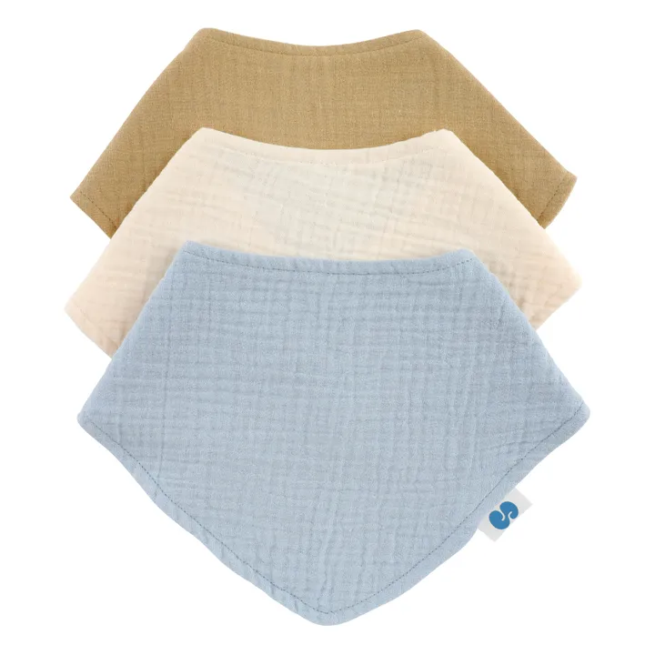 Soft Spot Bavoirs bandana en coton bio - Set de 3 | Dream