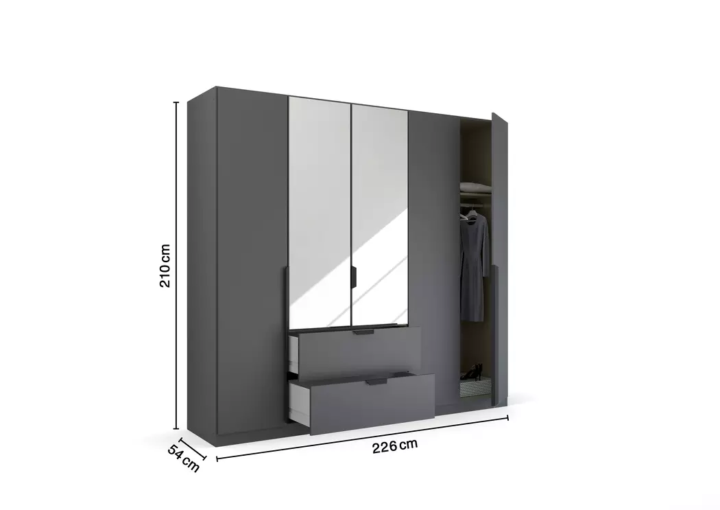 Kleiderschrank Ragona-Spin 226 x 229 cm