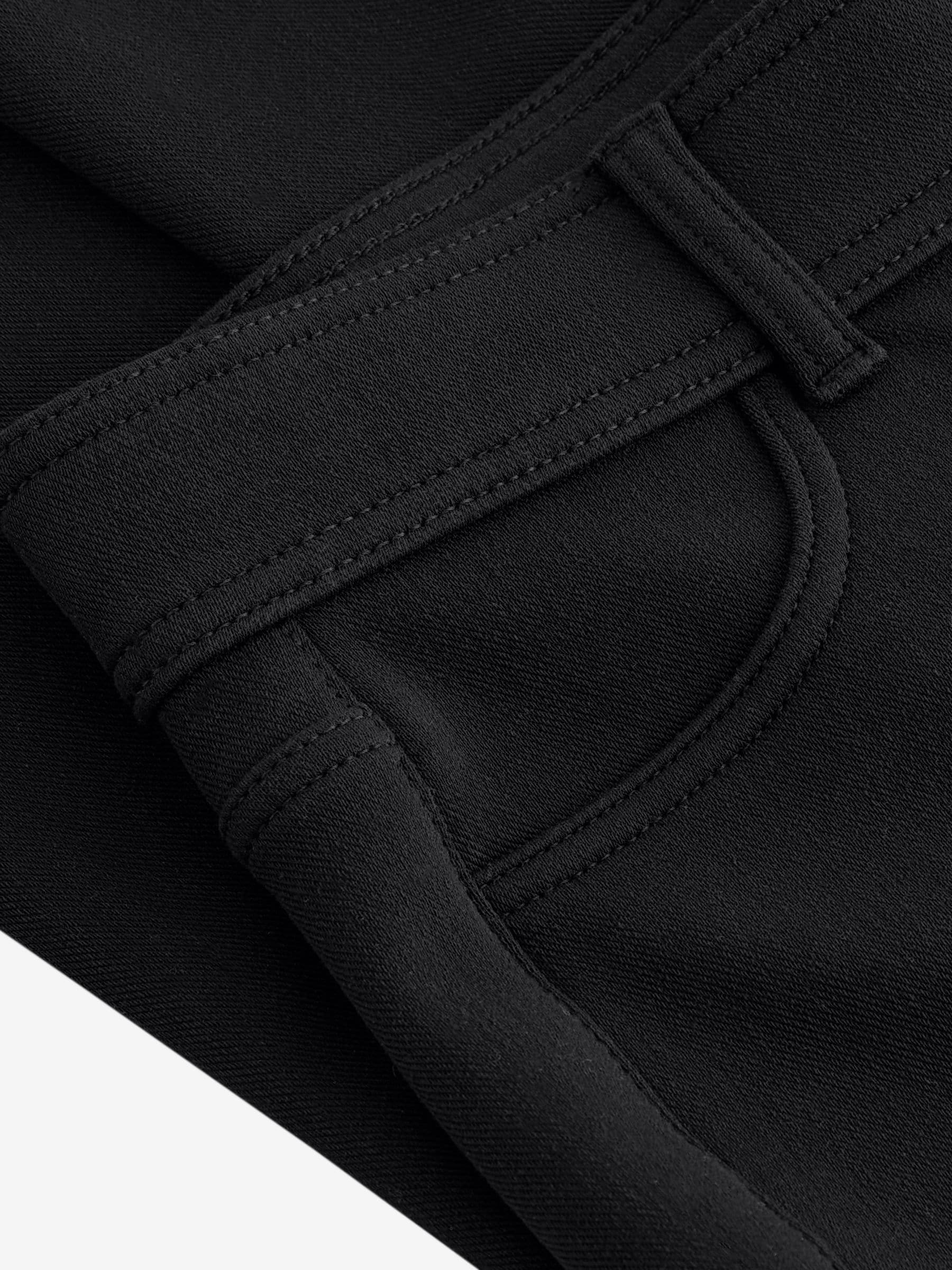 Zwart - Fleece Lined Warm Handle Cosy Jersey Denim Leggings