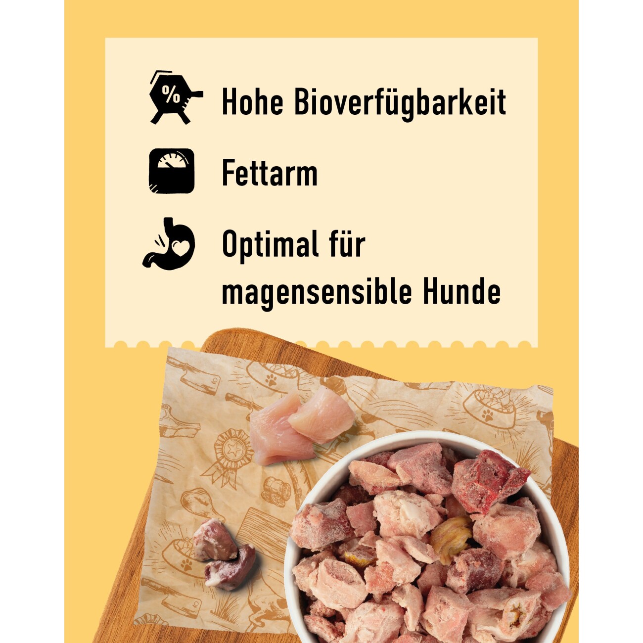 DIBO Frostfutter Geflügel 3x2 kg