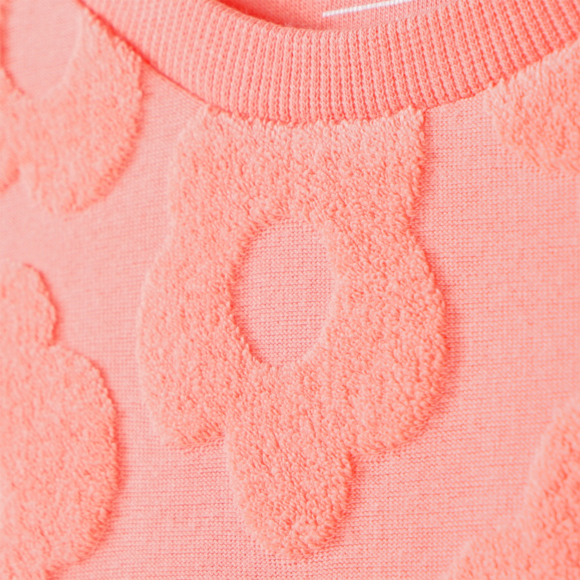 Yigga Mädchen Frottee-Shorty mit Ausbrenner-Muster apricot