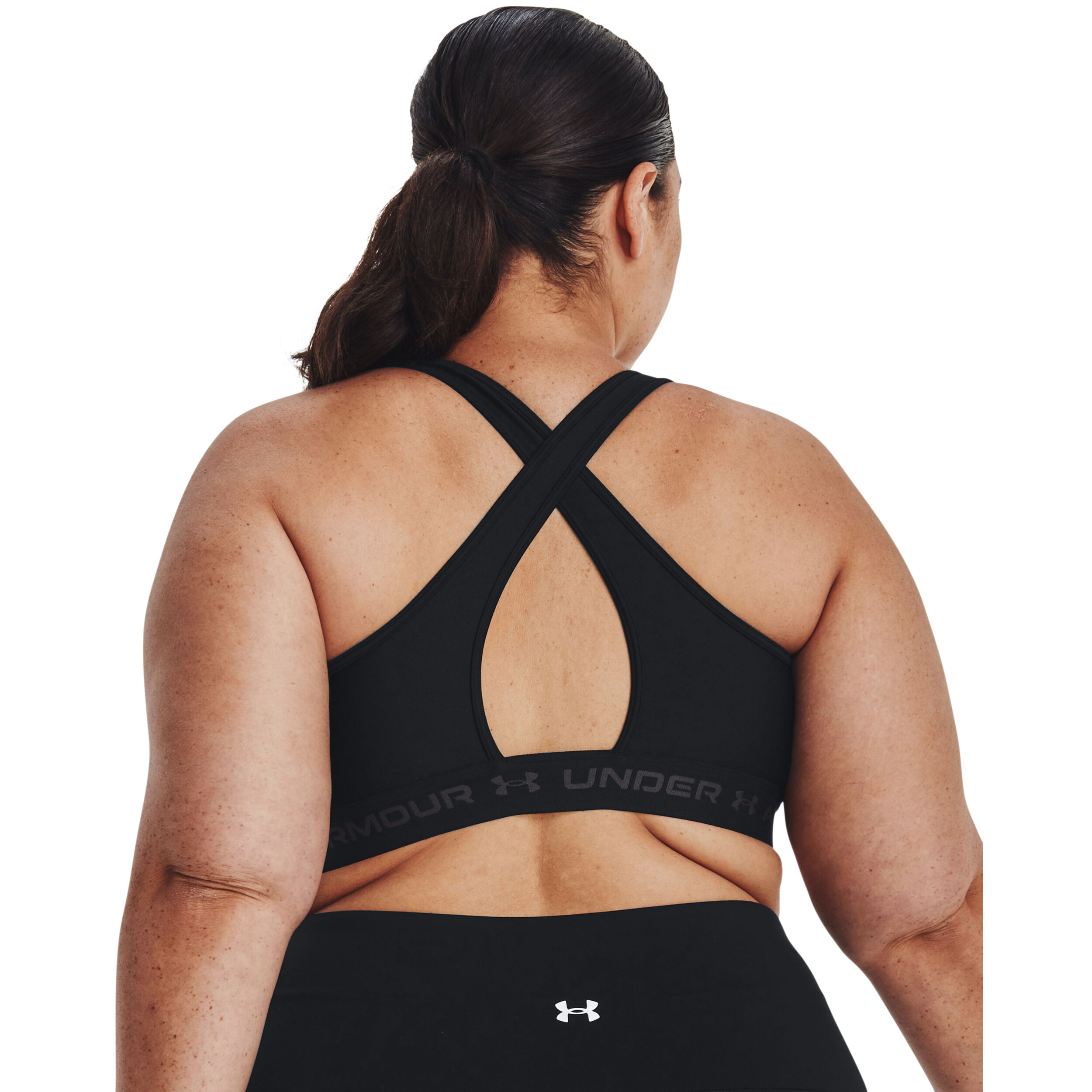 Under Armour Crossback Mid Soutien-gorge Sport Femmes - Noir , Gris