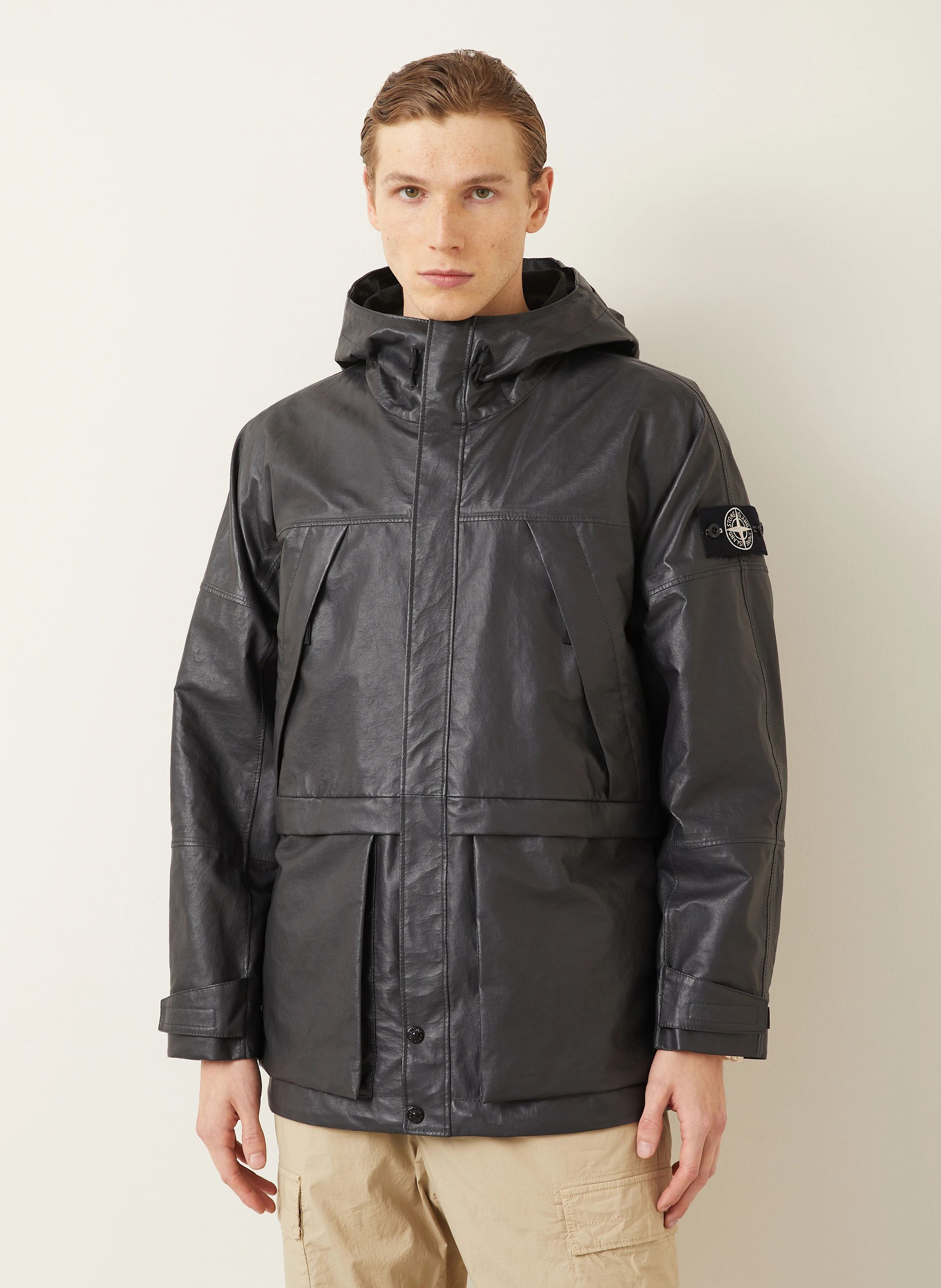 STONE ISLAND Lederjacke