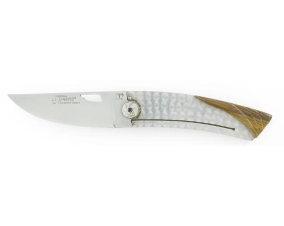 Le Thiers Pistachier Sculpté Couteau de poche Le Thiers par Fontenille Pataud