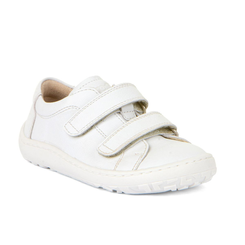 Froddo Froddo Barefoot Cuir Velcros Blanc