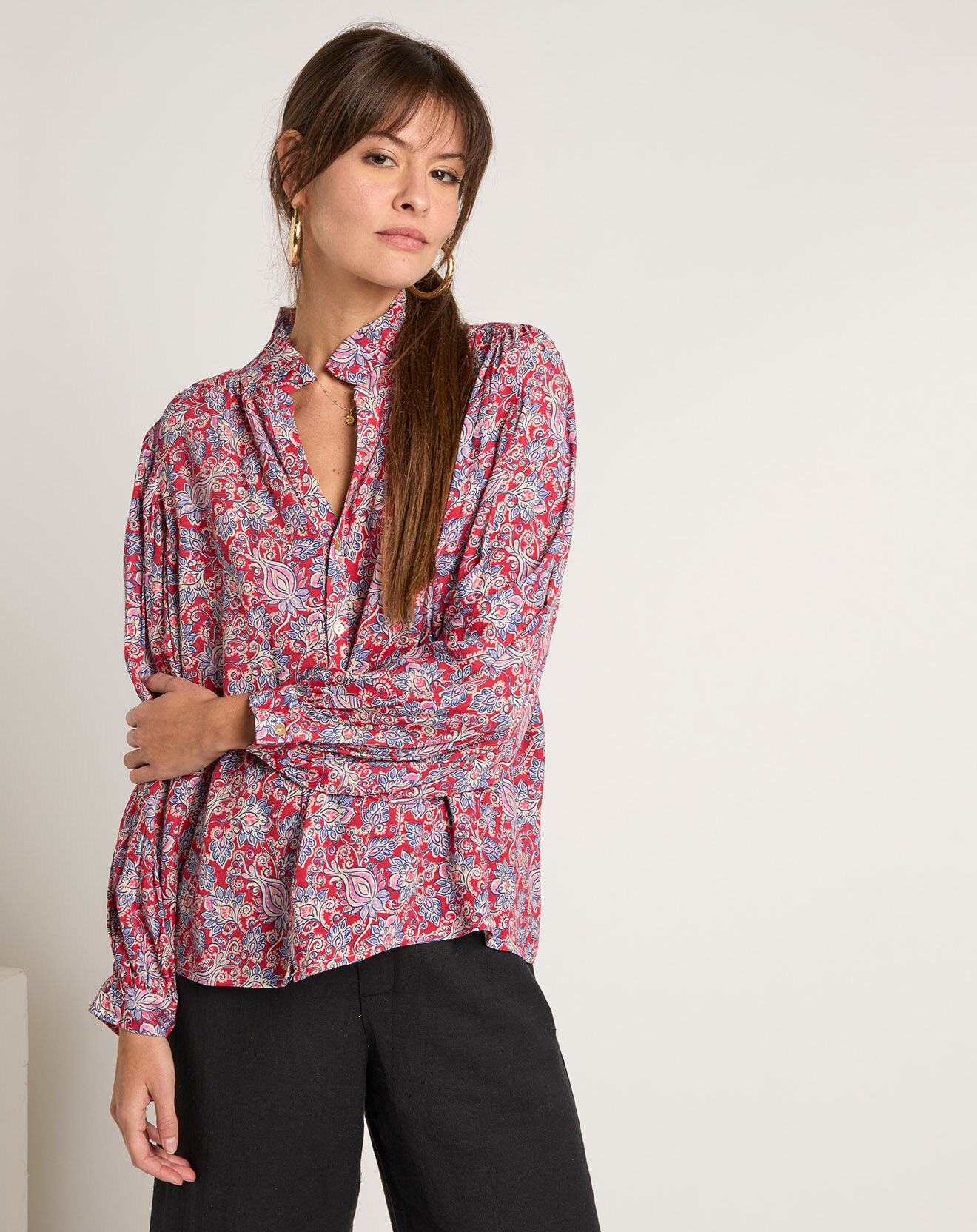 See u Soon Blouse Lea rouge